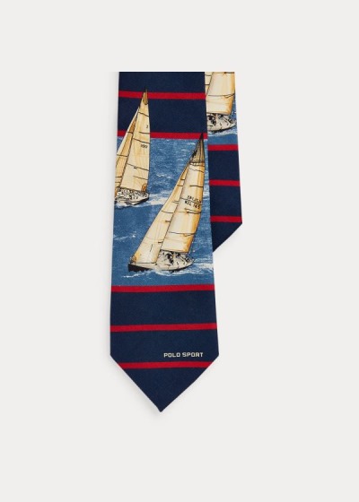 Men's Polo Ralph Lauren Polo Sport Sailboat Silk Ties | 574839SPC